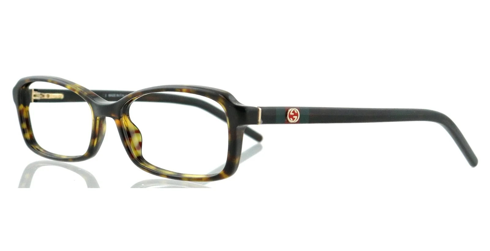 New GUCCI GG2595 JA3 51mm Web GG Brown Havana Eyeglasses Frames Only Italy