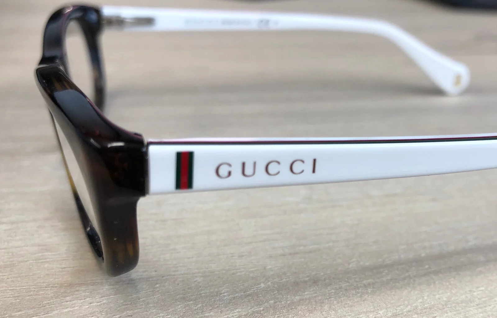 New Gucci Kids GG 5007/c Eyeglasses LAP Havana / White Logo Demo Lens 46-15-125m 4