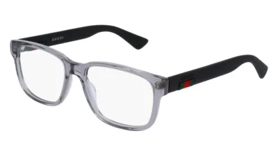 NEW Gucci Urban GG 0011O Eyeglasses 003 Grey 100% AUTHENTIC