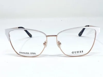 New GUESS GU2795 White/ Gold Womens Eyeglasses Frame 56-14-140