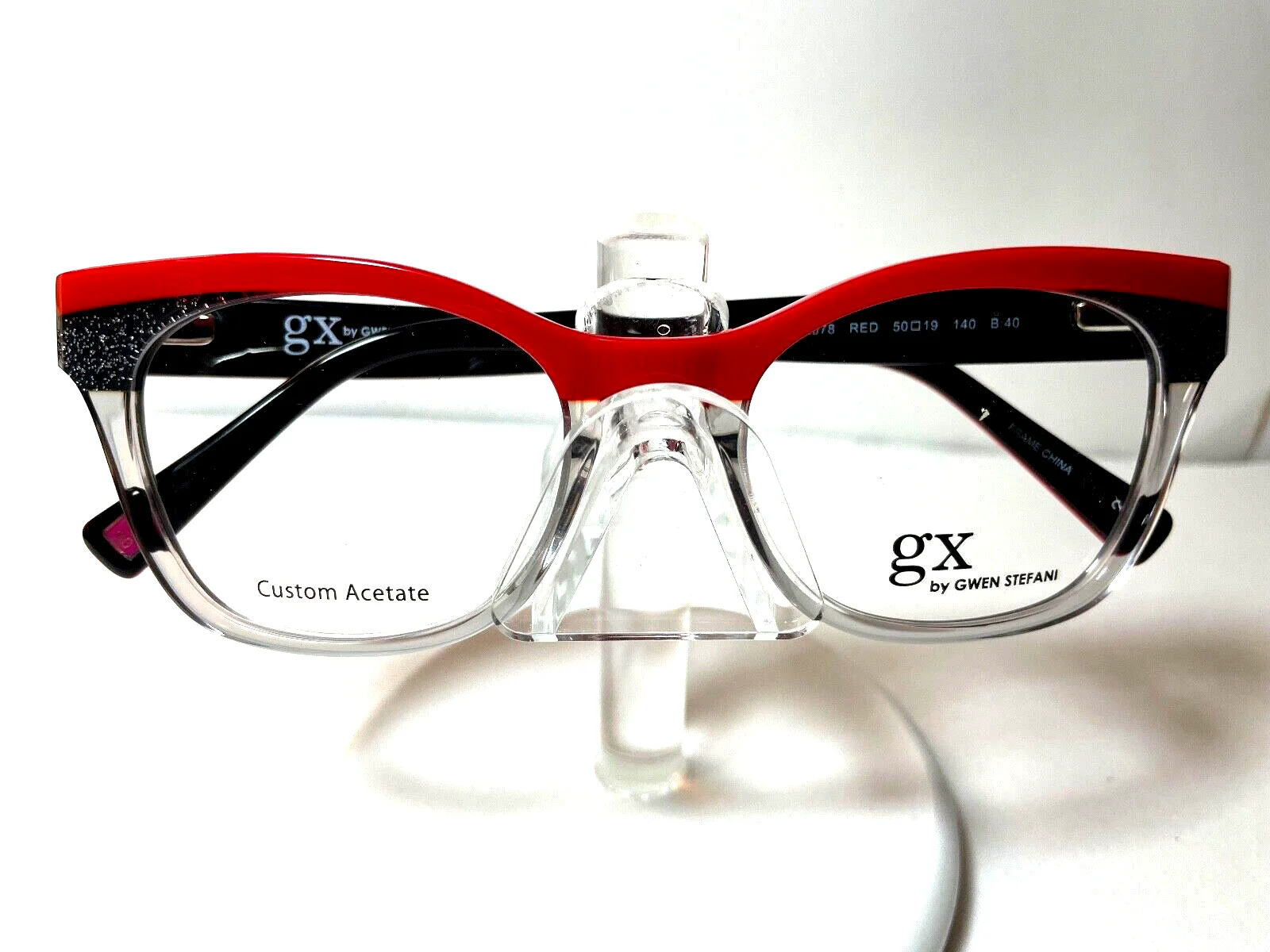 NEW GX EYEGLASSES FRAME by Gwen Stefani GX075 BLACK BLUSH GX CASE INCLUDED 2