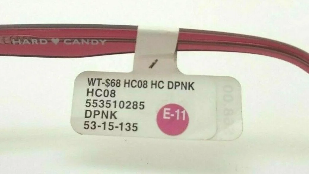 NEW Hard Candy Dark Pink Eyeglass Frames 53-15-135 3