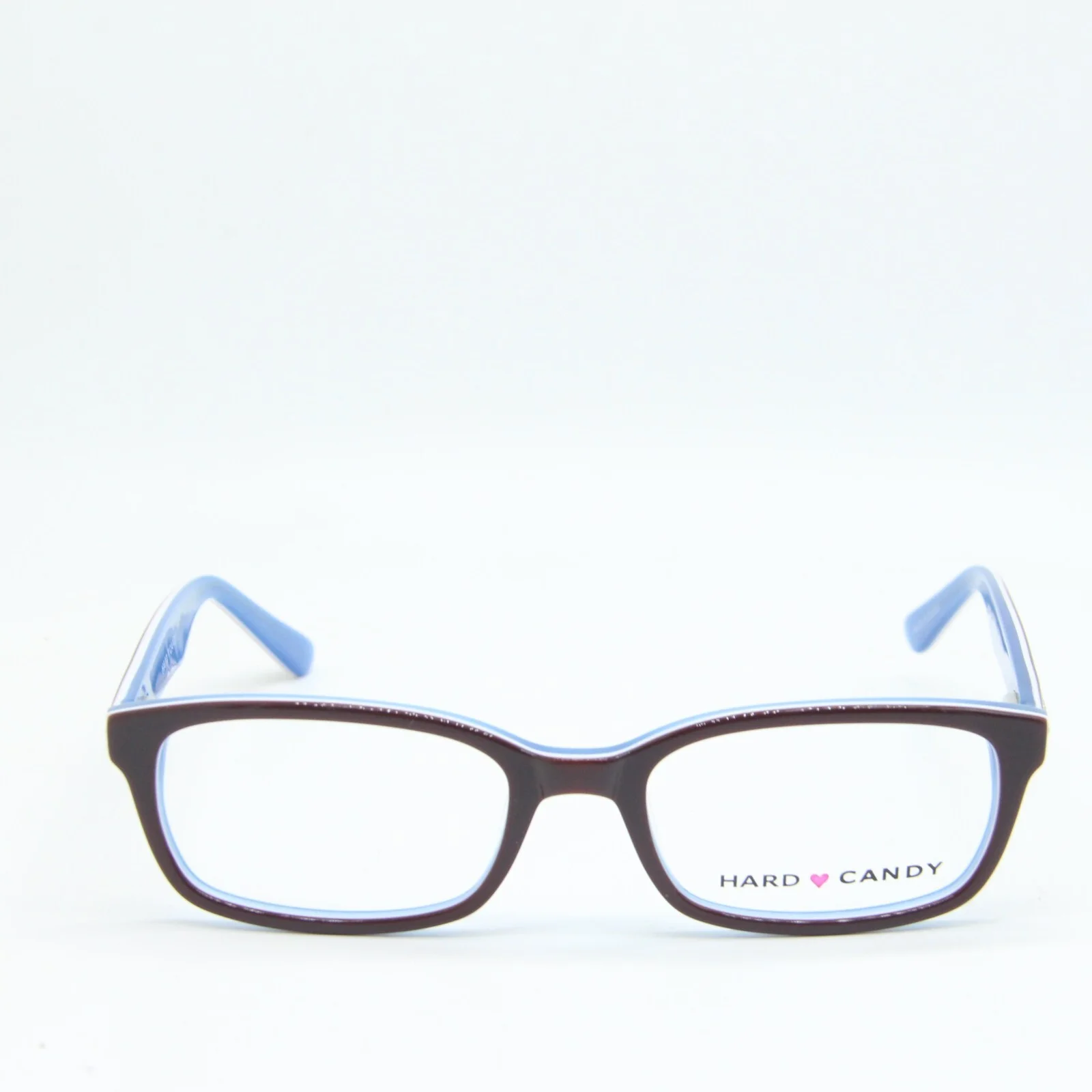 NEW HARD CANDY HC18 BWN BROWN BLUE AUTHENTIC EYEGLASSES 51-18 2