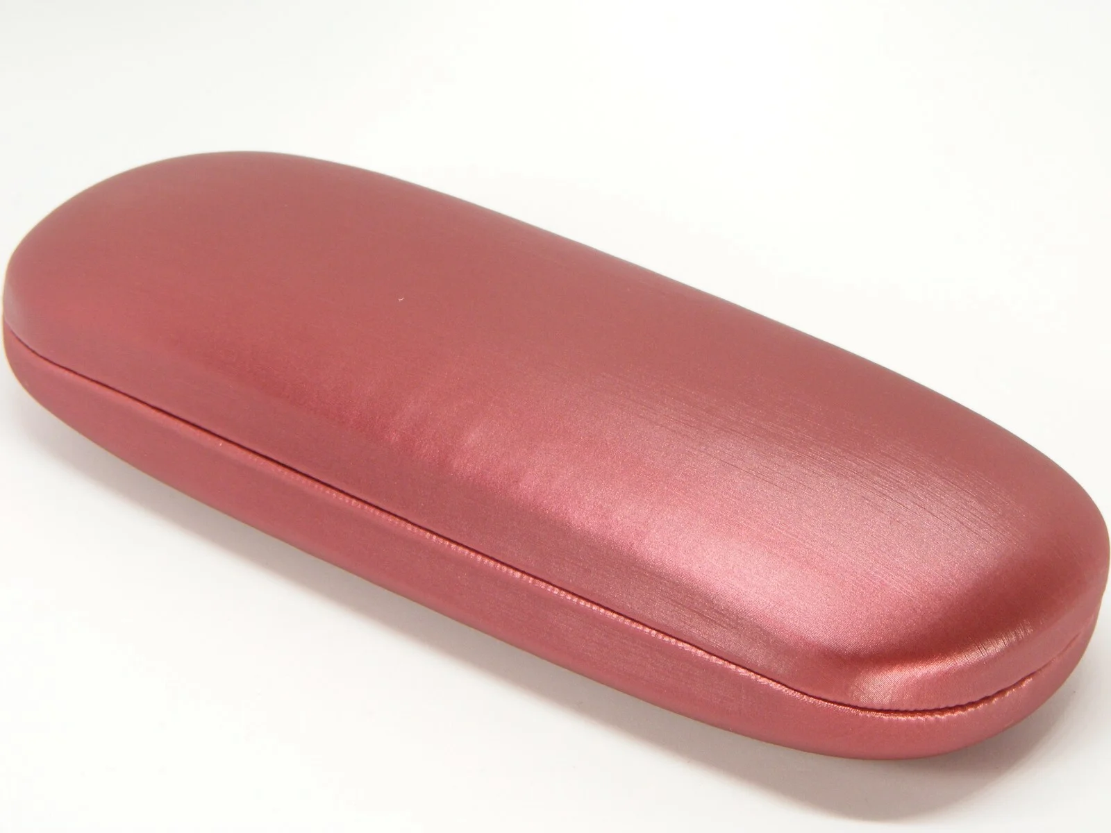 NEW Hard Clam Shell Eyeglasses Glasses Light Burgundy Case Outer Size: 160x60x36
