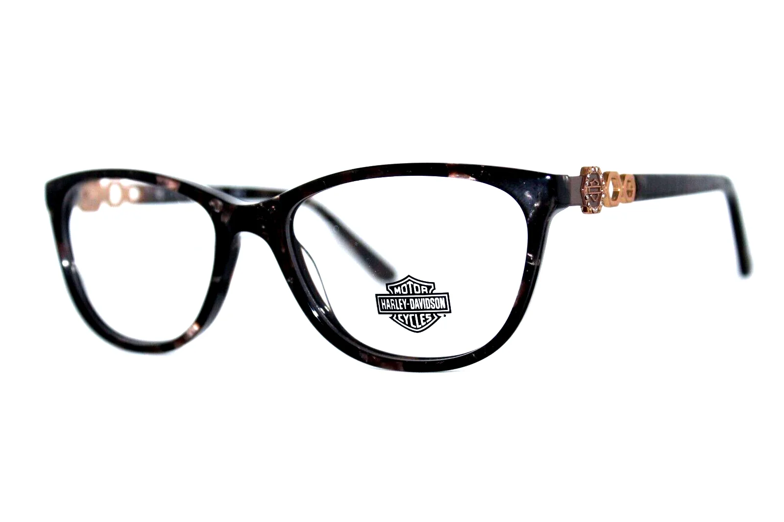 NEW HARLEY DAVIDSON HD0554 048 BROWN AUTHENTIC EYEGLASSES FRAMES 51MM W/CASE 2