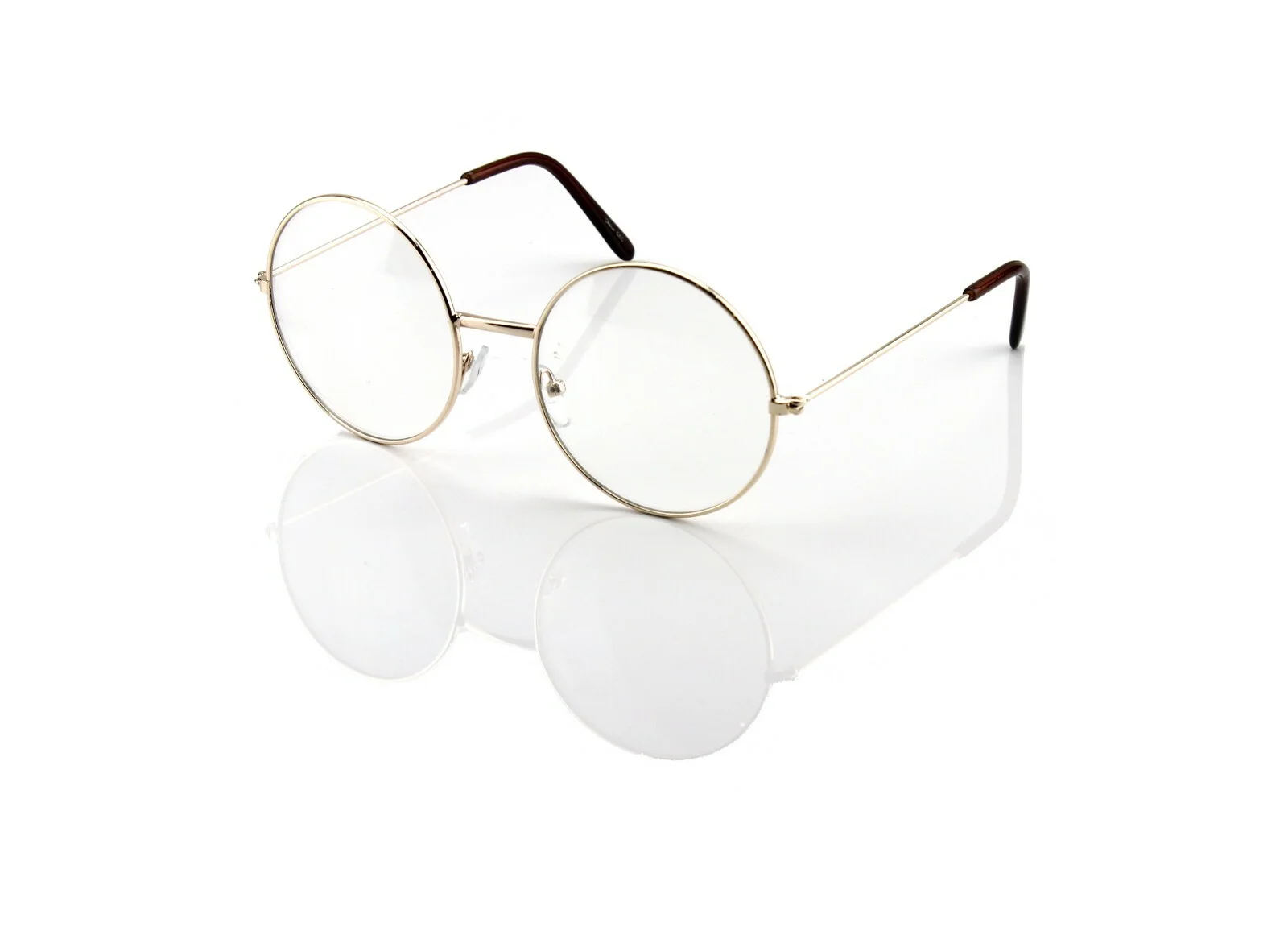 New Harry Potter Gold Round Metal Frame Clear Lens Eye Glasses Fashion Oversized 2