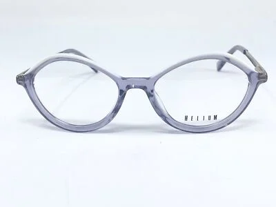 New HELIUM 4392 Clear Purple/ Gold Italian Womens Eyeglasses Frame 50-17-135