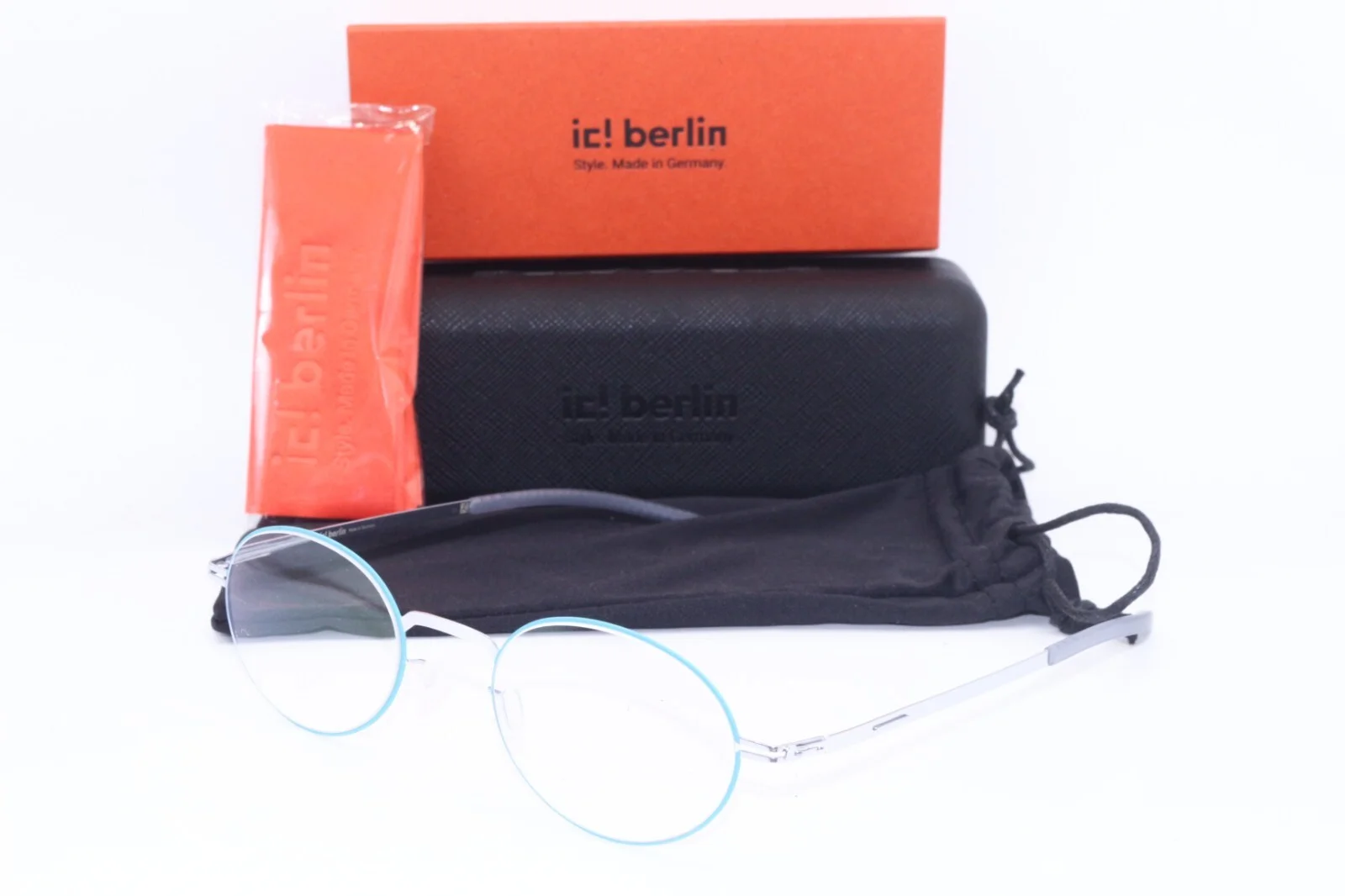 NEW IC! BERLIN MODEL OSURE COOL WAVE SILVER AUTHENTIC FRAMES EYEGLASSES 49-20