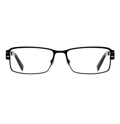 New iSTAMP mens Black Silver cross Eyeglasses FRAMES XP 617M 54-16-145 $78 demo 4