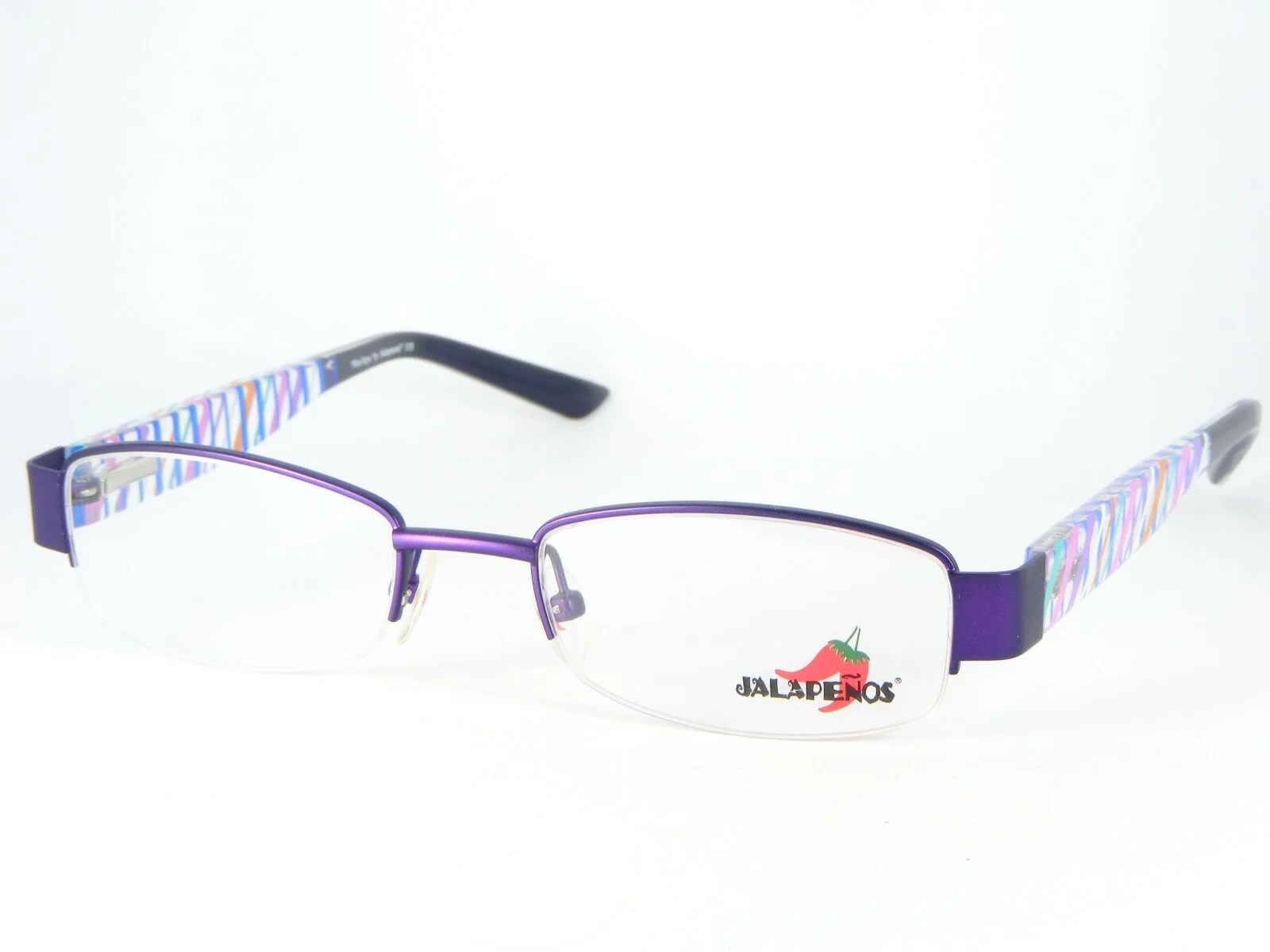 NEW Jalapenos Who Says PURPLE EYEGLASSES GLASSES METAL FRAME 48-18-135mm