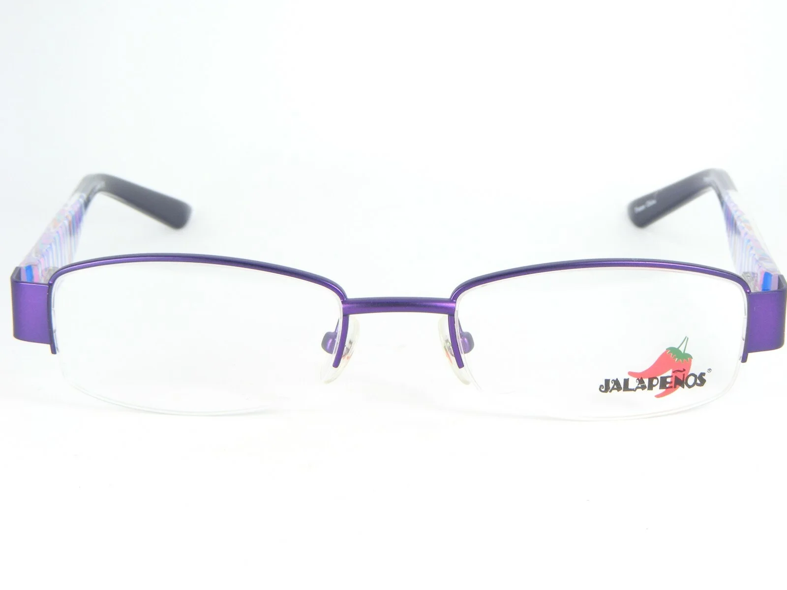 NEW Jalapenos Who Says PURPLE EYEGLASSES GLASSES METAL FRAME 48-18-135mm 2