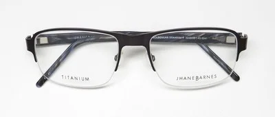NEW JHANE BARNES MOLECULAR EYEWEAR TITANIUM HALF-RIM MENS DESIGNER GRAY 2