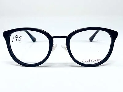 New JILL STUART jS 387-1 Black Round Womens Eyeglasses Frame 50-21-135