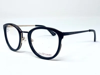 New JILL STUART jS 387-1 Black Round Womens Eyeglasses Frame 50-21-135 2