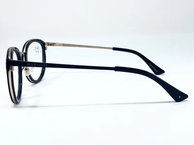 New JILL STUART jS 387-1 Black Round Womens Eyeglasses Frame 50-21-135 3