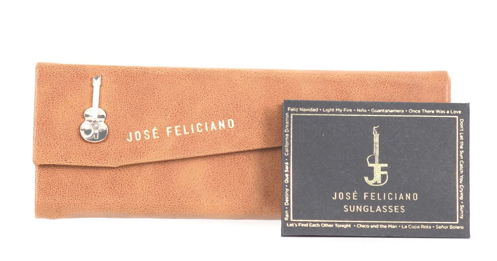 NEW JOSE FELICIANO Triangular Eyeglass Case, Pouch Case & Microfiber Cloth - $10 2