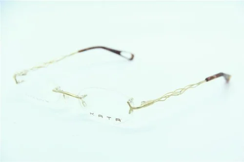 NEW KATA TANGLE 6 TITANIUM GOLD GOLD AUTHENTIC EYEGLASSES 49-18