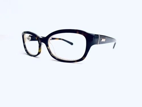 New Kate Spade NY Brown Amber Cat Eye Gold Glitter Glasses Rana/P/S VW 54 16 130 2