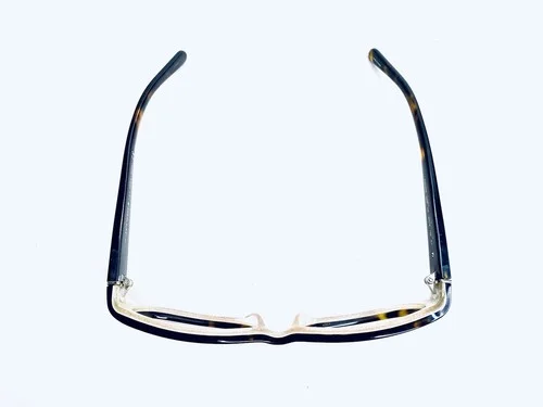 New Kate Spade NY Brown Amber Cat Eye Gold Glitter Glasses Rana/P/S VW 54 16 130 4