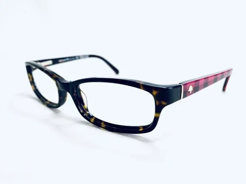 New Kate Spade NY Tortoise Check Pink Temples Eyeglasses Narcisa 0062 51 16 130