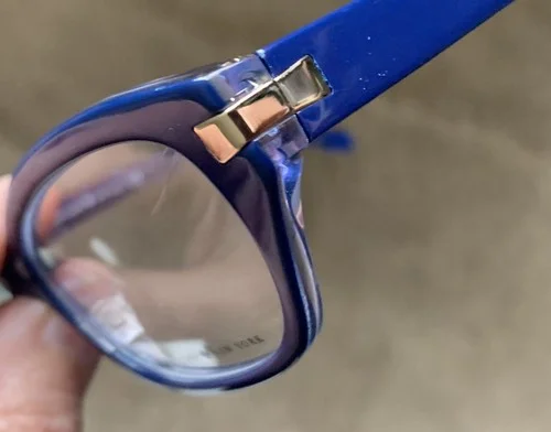 NEW Kate Spade Vivi ESV Womens Eyeglasses Frames Sparkly Blue 51-16-135 Lot Z 2