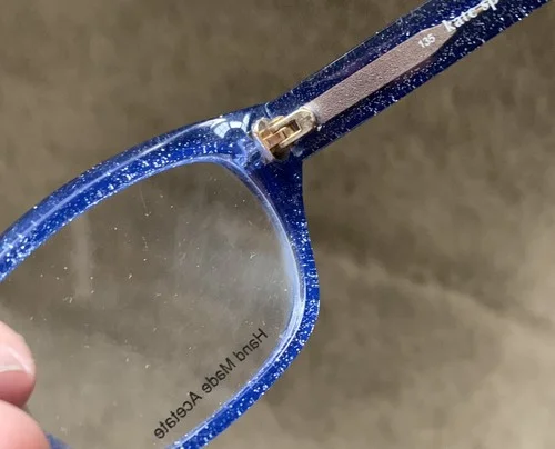 NEW Kate Spade Vivi ESV Womens Eyeglasses Frames Sparkly Blue 51-16-135 Lot Z 3
