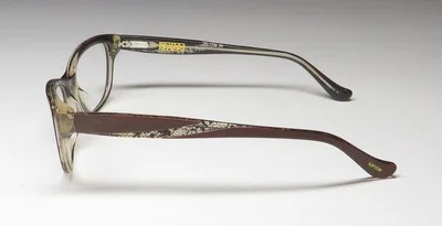 NEW KENSIE LACE EYEGLASSES 49-15-130 PLASTIC BROWN BR FULL-RIM CAT EYE WOMENS 4
