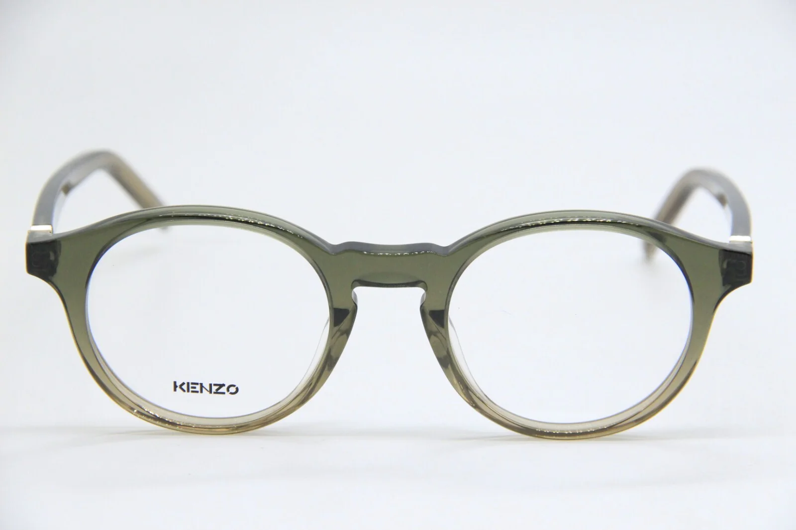 NEW KENZO KZ501251 098 TRANSPARENT GREEN BROWN AUTHENTIC FRAMES EYEGLASSES 48-21 2