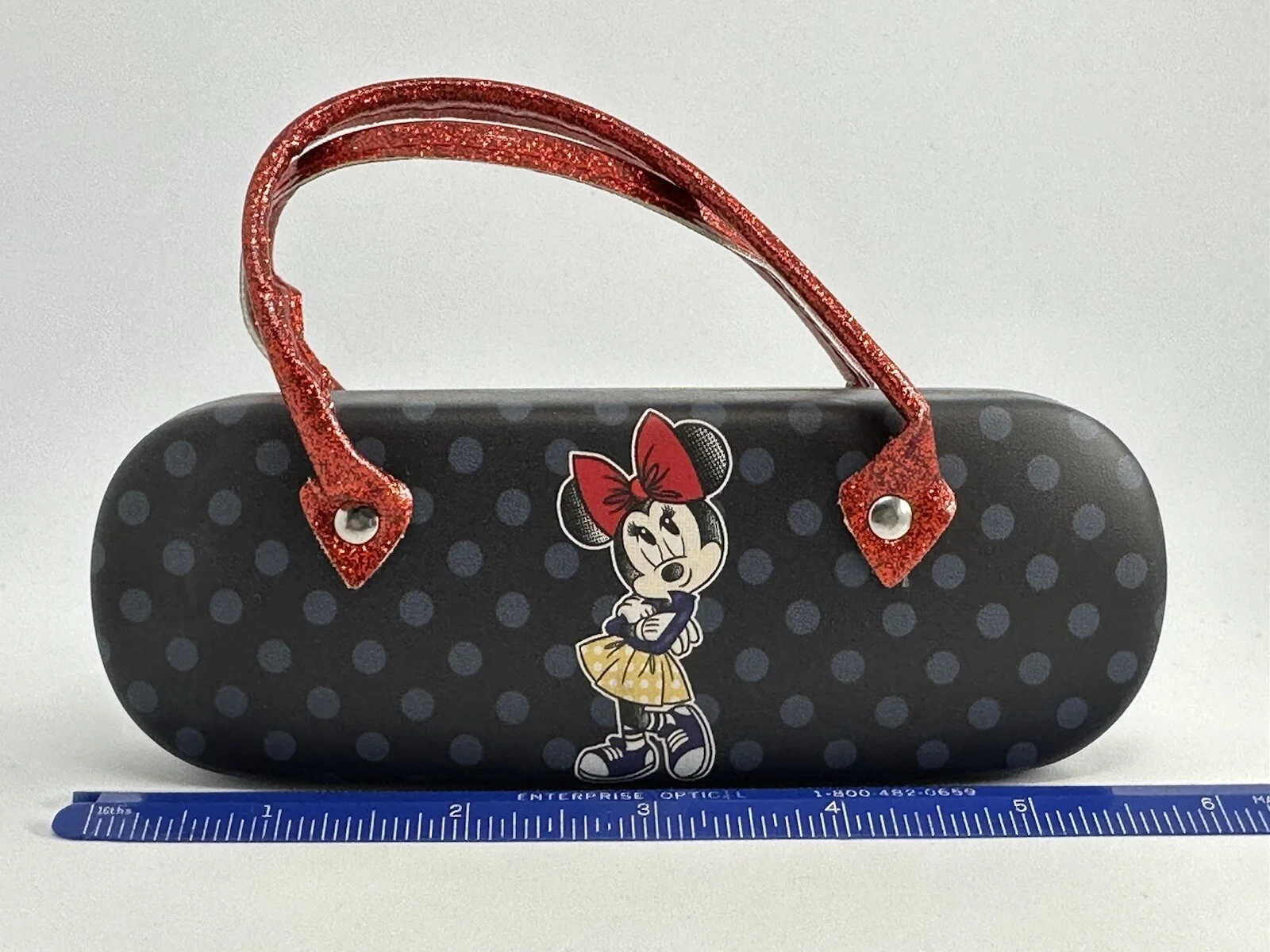 NEW Kid’s Disney Minnie Mouse Clamshell Eyeglasses Case With Handle 2