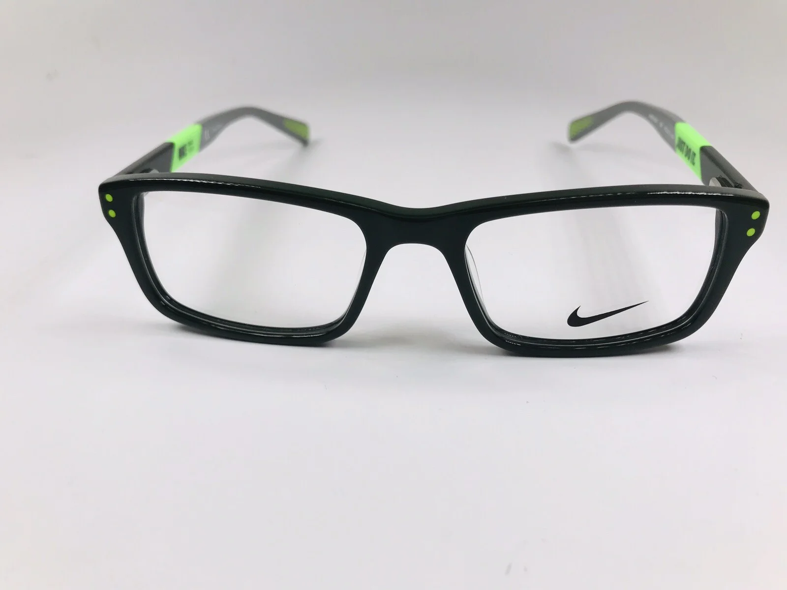 New KIDS NIKE 5537 300 Cargo Khaki & Flash Lime Eyeglasses 47mm with Nike Case 3