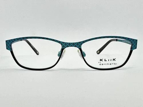 NEW Kliik 536 345 Turquoise Blue 48.16.135 Women’s Eyeglasses Frames