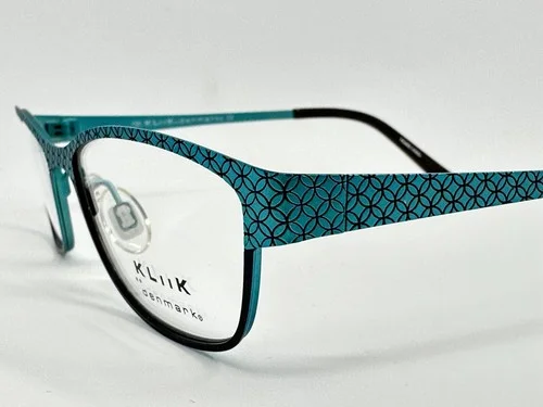 NEW Kliik 536 345 Turquoise Blue 48.16.135 Women’s Eyeglasses Frames 3