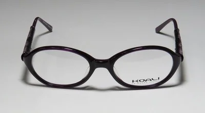 NEW KOALI 7066K GLASSES WOMENS 49-18-135 PLASTIC PP013 OVAL PURPLE FULL-RIM 3