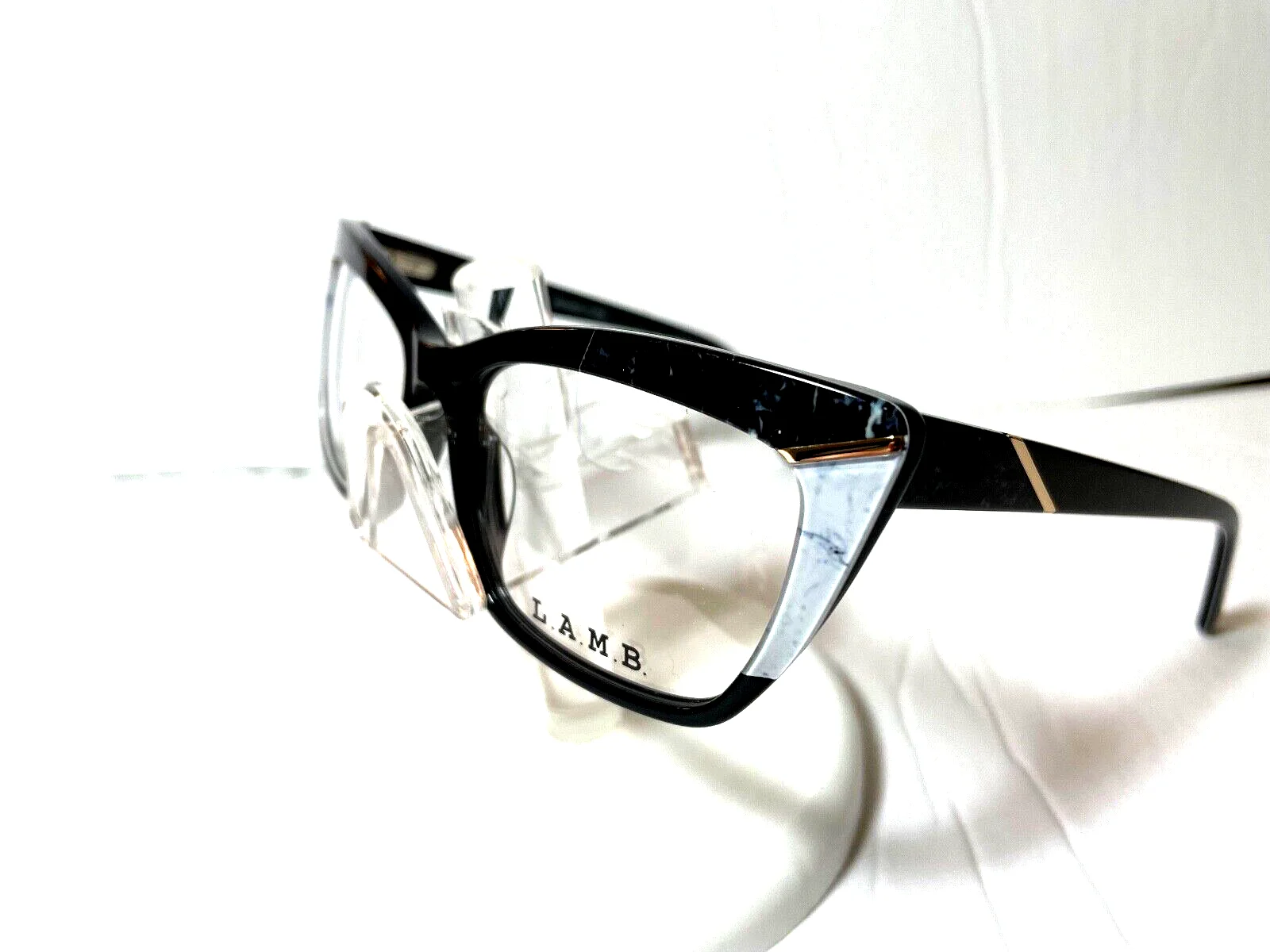 NEW L.A.M.B EYEGLASSES by Gwen Stefani LA076 BLACK W LAMB CASE 2