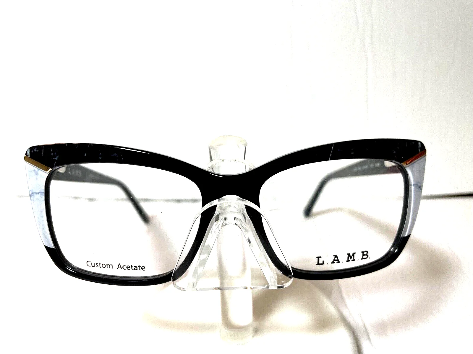 NEW L.A.M.B EYEGLASSES by Gwen Stefani LA076 BLACK W LAMB CASE 3