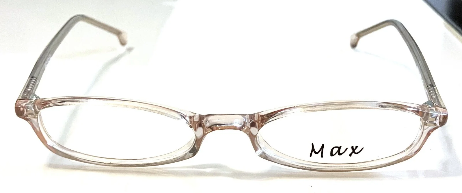 New Ladies Max Eyeglasses Clear Rose ~ Discontinued Frames ~ Ships FREE in USA!