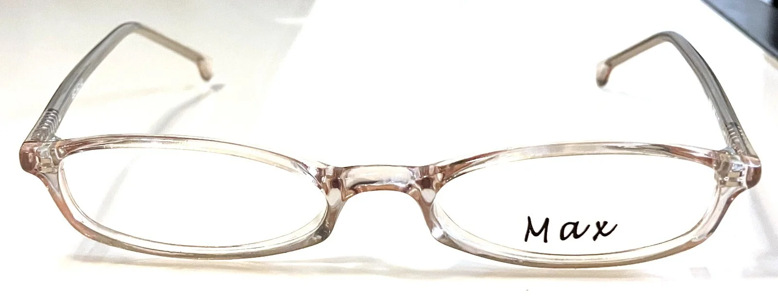 New Ladies Max Eyeglasses Clear Rose ~ Discontinued Frames ~ Ships FREE in USA! 4