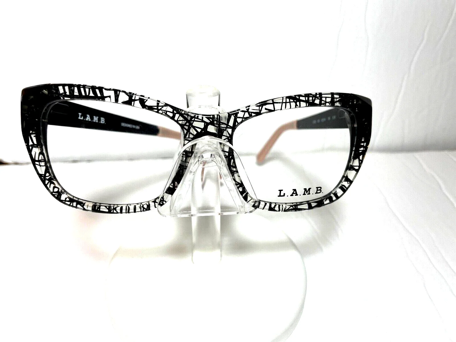 NEW LAMB EYEGLASSES by Gwen Stefani LA032 BLACK w/LAMB CASE 2