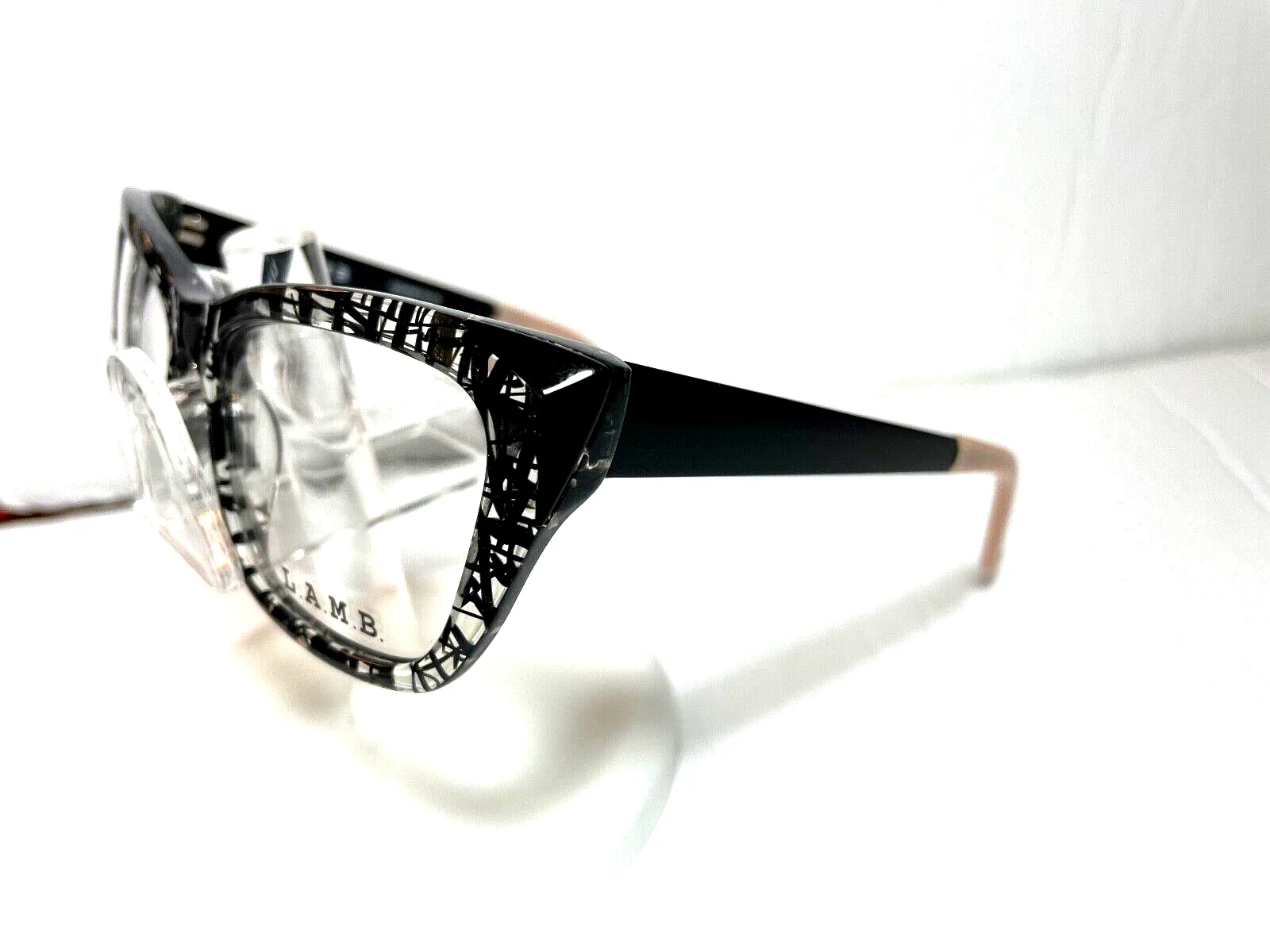 NEW LAMB EYEGLASSES by Gwen Stefani LA032 BLACK w/LAMB CASE 3