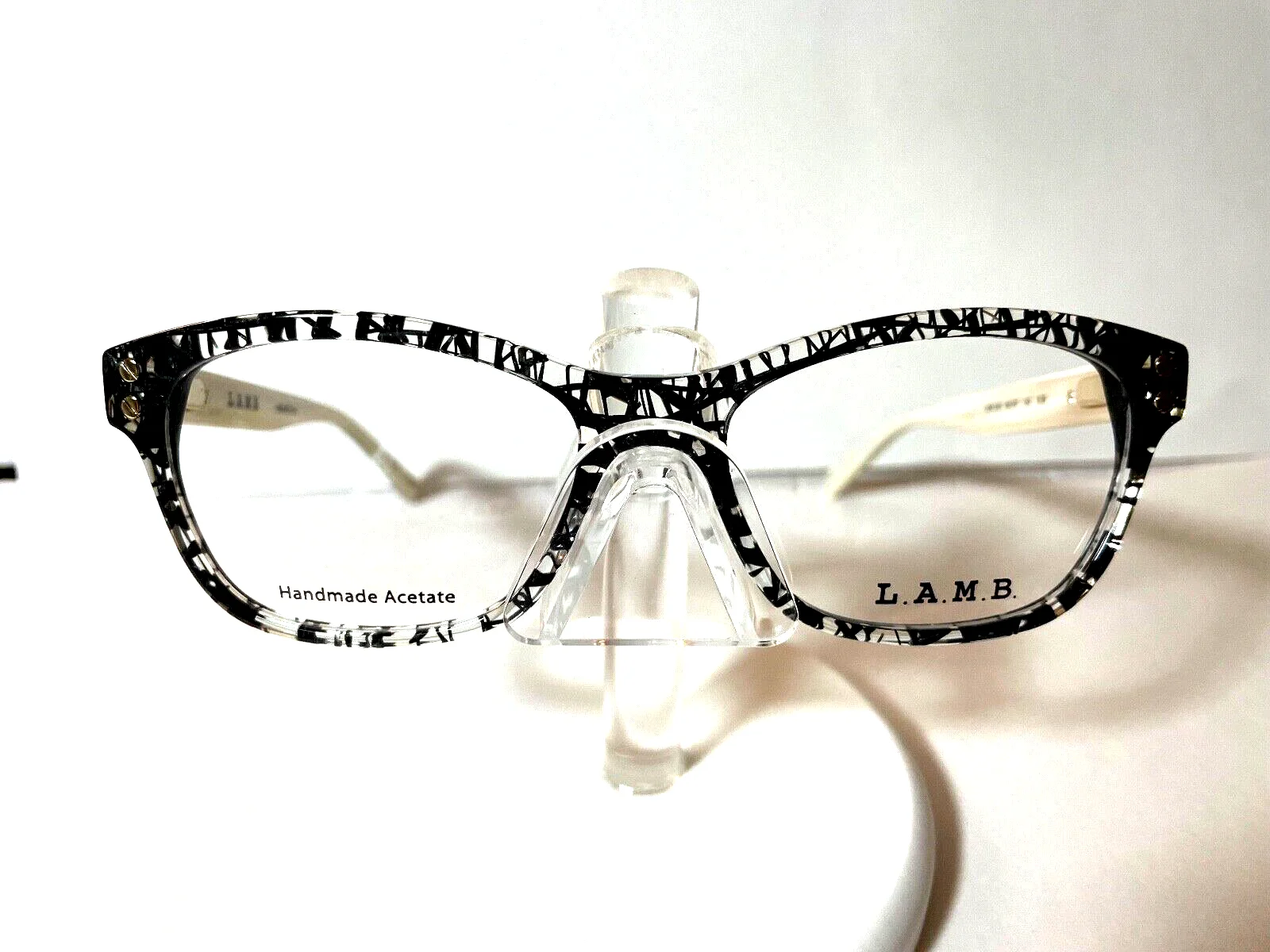 NEW LAMB EYEGLASSES by Gwen Stefani LA049 BLACK w/LAMB CASE