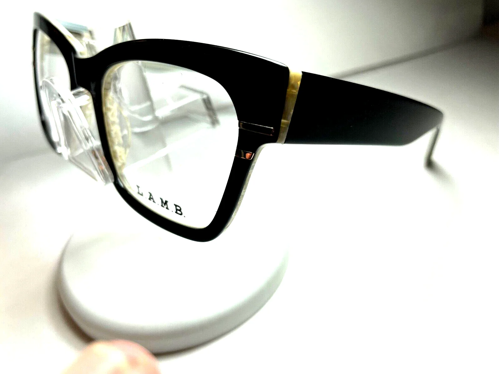 NEW LAMB EYEGLASSES by Gwen Stefani LA068 BLACK W LAMB CASE 2