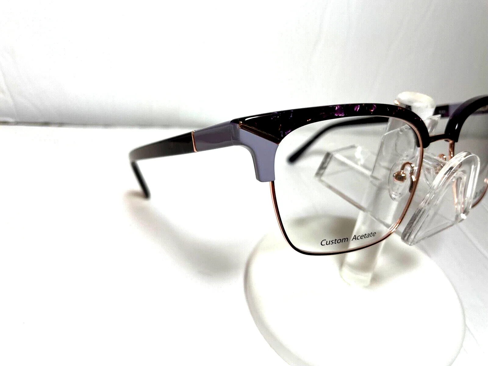 NEW LAMB EYEGLASSES by Gwen Stefani LA071 PURPLE METAL w/LAMB CASE 4