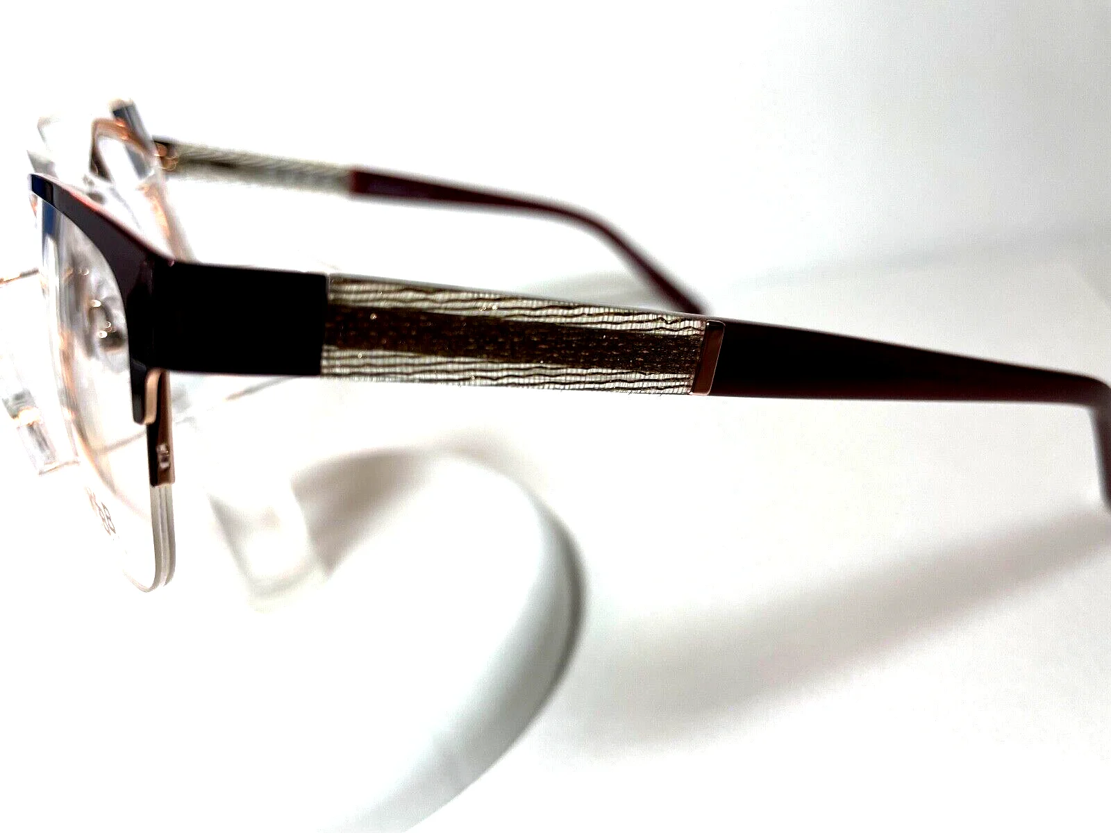 NEW LAMB EYEGLASSES by Gwen Stefani LA091 GOLD BLACK w/LAMB CASE 4