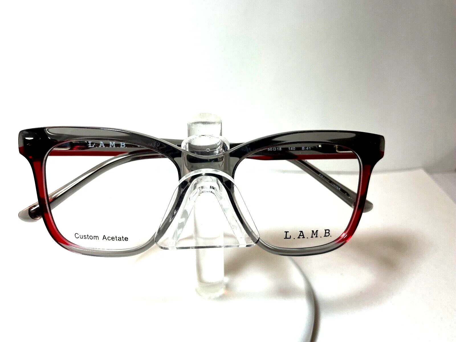 NEW LAMB EYEGLASSES by Gwen Stefani LA095 GRAY RED