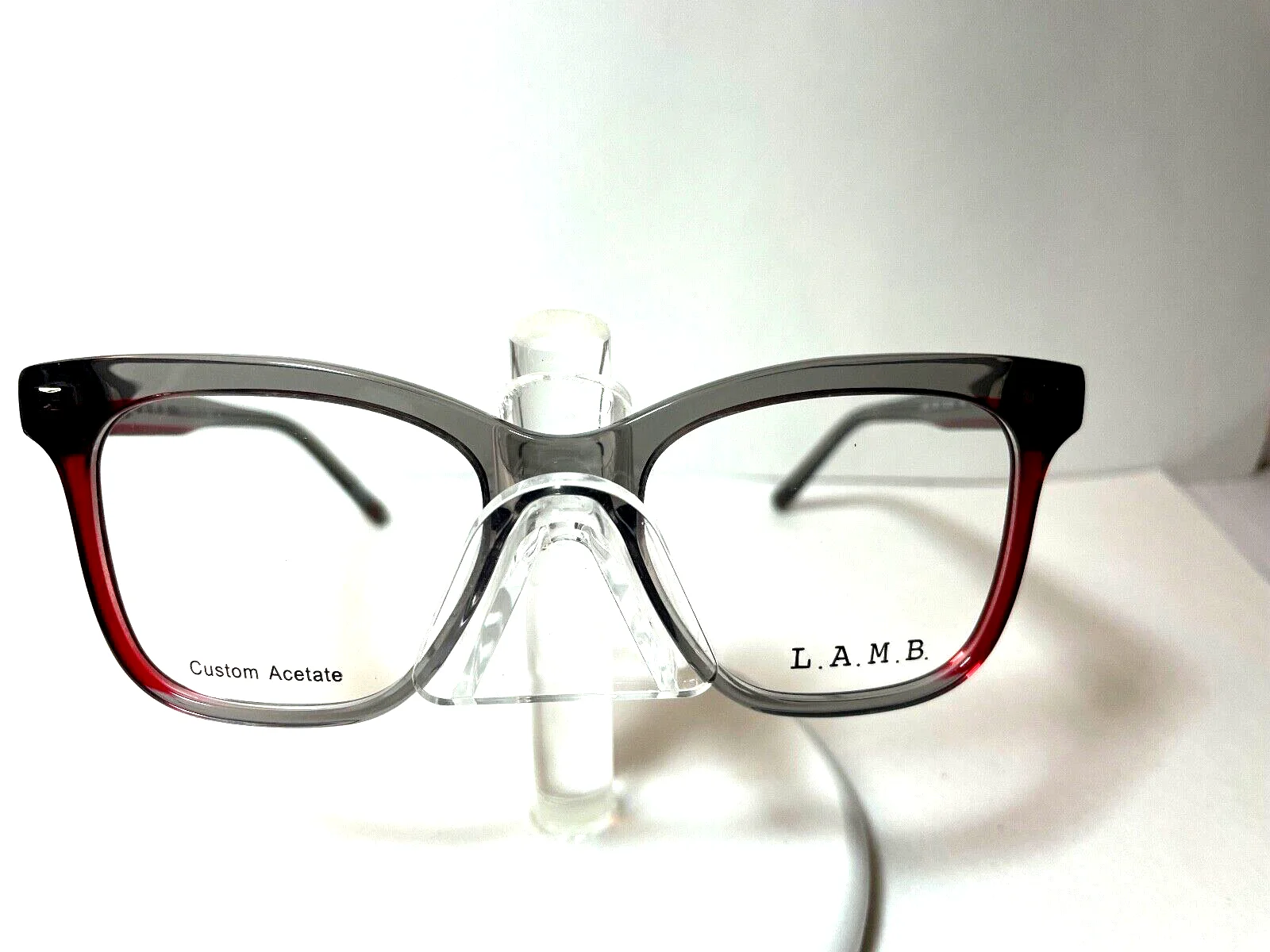 NEW LAMB EYEGLASSES by Gwen Stefani LA095 GRAY RED 2