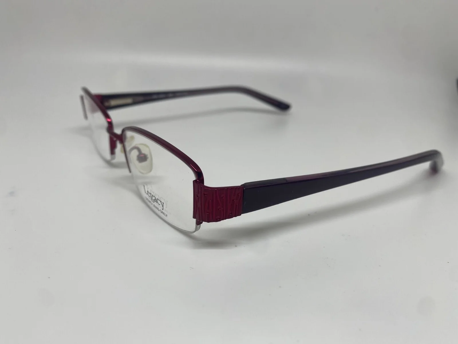 NEW LEGACY WR 0001 EG BURGUNDY AUTHENTIC EYEGLASSES 50-17-135
