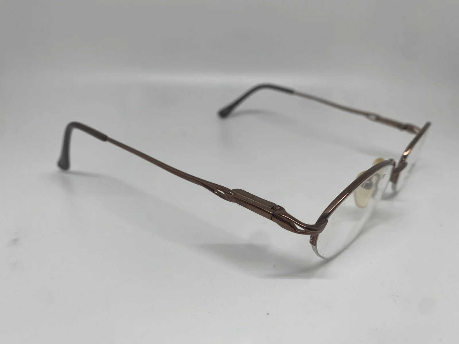 NEW LEGACY WR 5001 TP BROWN SEMI RIMLESS WOMENS EYEGLASSES RX FRAMES50-17-135MM 3