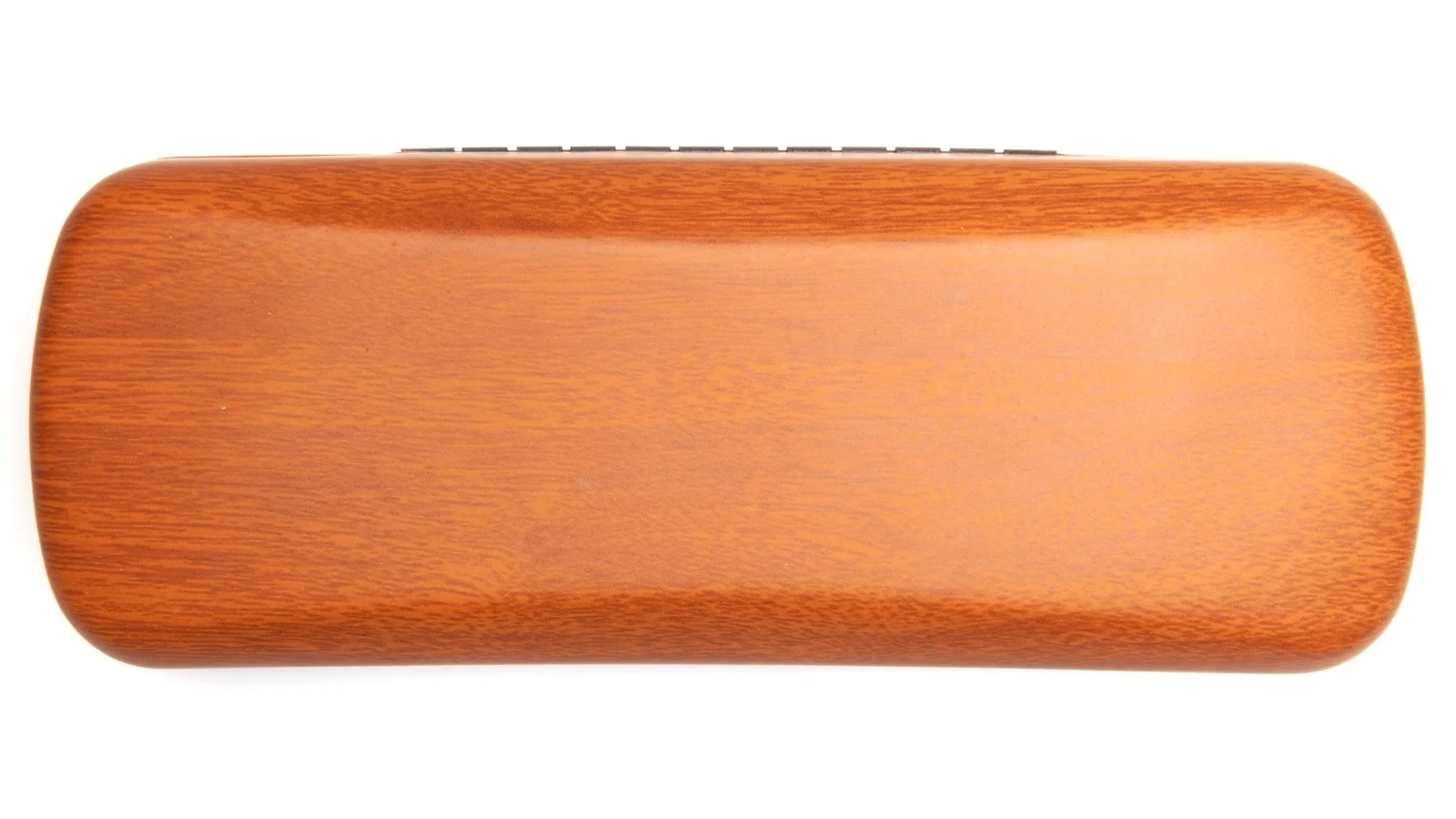 NEW Light Brown Wood Look Eyeglasses Glasses Hard Case w/ Cleaning Cloth C8 2
