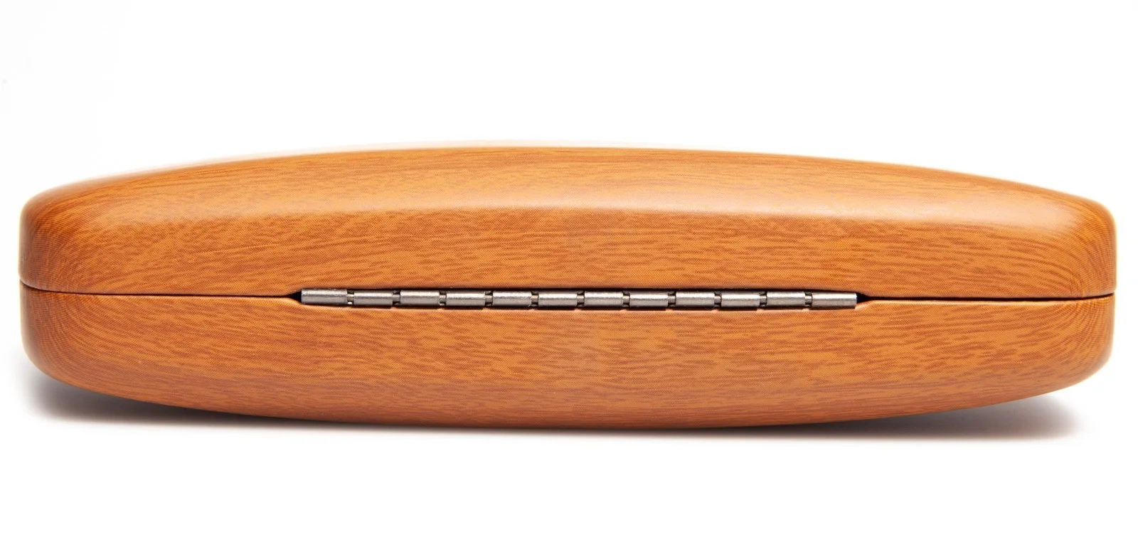 NEW Light Brown Wood Look Eyeglasses Glasses Hard Case w/ Cleaning Cloth C8 4