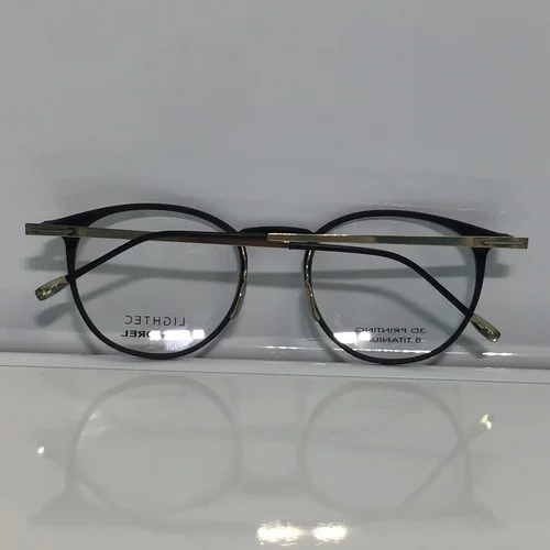 New Lightec 30071L ND04 Satin Black 3D Printing Titanium Temples Eyeglasses 50mm 4